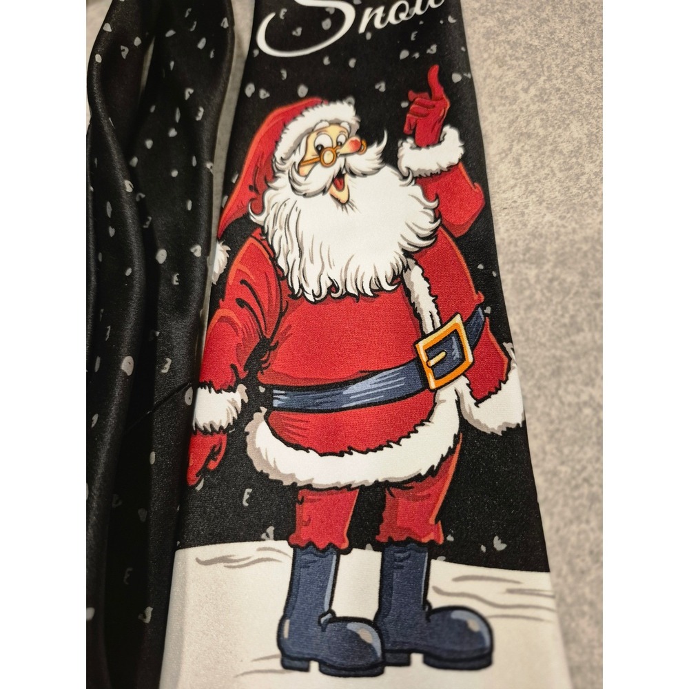 Santa Let It Snow Christmas Novelty Tie Holiday Mens Necktie Festive‎ Nutcracker - Picture 6 of 11